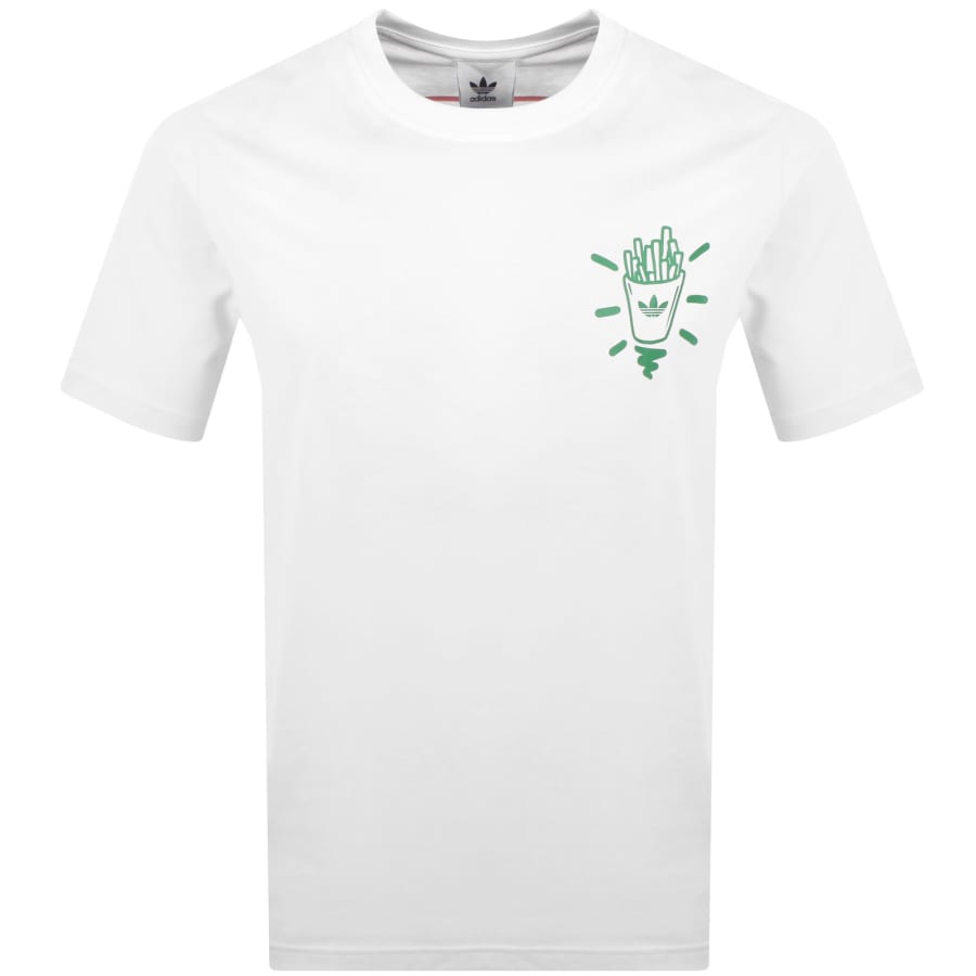 【爆売り！】 Food Street Originals adidas Graphic White Shirt T Tシャツ(長袖/七分)